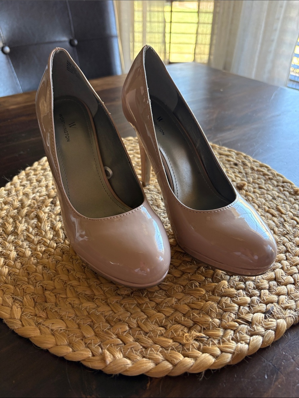 Classic Patent Pump - Beige Women's Heels